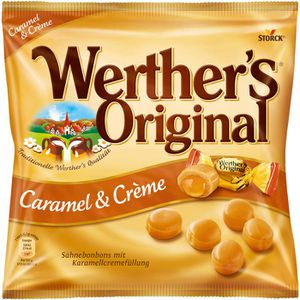Werthers-Original Karamellbonbons Caramel & Creme, Sahnebonbons, 33 Stück, 225g