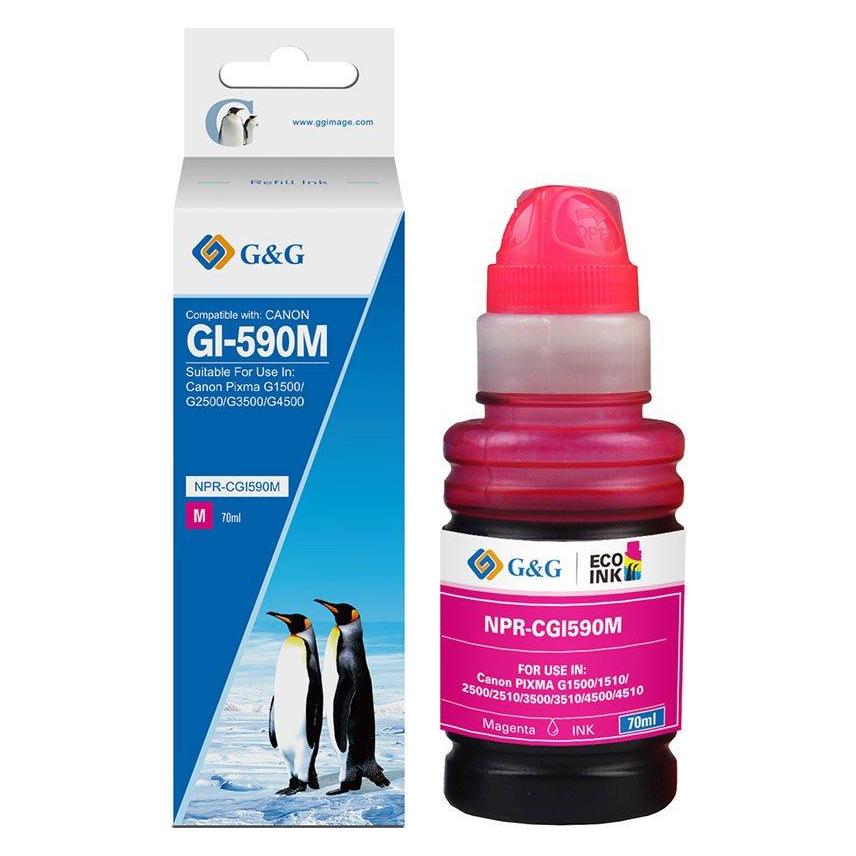G&G Patrone Canon GI-590M/1605C001 Nachfüll-Magenta (70 ml) (M) (19388)