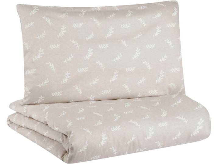 Kinderbettwäsche JULIUS ZÖLLNER Twiggy , beige (natur), B/L: 100cm x 135cm, 1 Stk., 1 Stk., Jersey, B/L: 40cm x 60cm, 2 Stk., Jersey, Obermaterial: 100% Baumwolle, Bettwäsche, Kinderbettwäsche