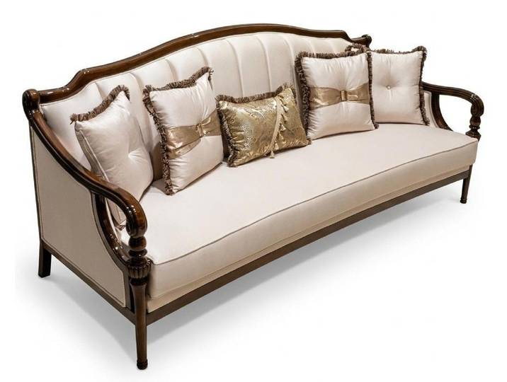 Xlmoebel 3-Sitzer Sofa Beige Modern Stil Wohnzimmer Raffiniert Zeitlos Elegant, 1 Teile