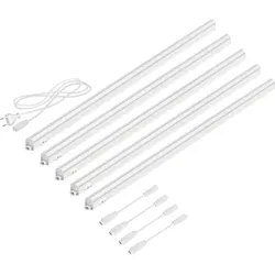 ledscom.de LED Unterbau-Leuchten Rigel, je 87,3cm, je 1002lm, warm-weiß, 5er Set