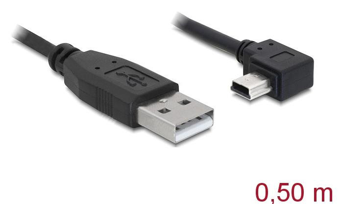 Delock 82680 USB A naar Mini USB kabel