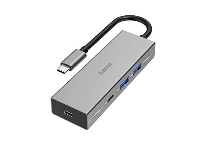 Hama USB-C hub, 4 poorten, 2 USB-A, 2 USB-C, USB 3.2 Gen1, 5 Gbit/s