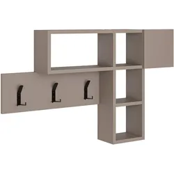 Wandgarderobe Game ca.99,5x61x15cm Mokka