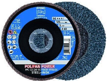 Pferd Fächerschleifscheibe Z 80SGP POWER 115mm K80 (PFC 115 Z 80SG)