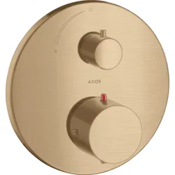 hansgrohe AXOR Starck Thermostat Unterputzmodell mit Absperrventil, 10700140, Farbe: Brushed Bronze