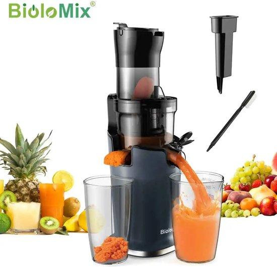 Nueva Vida Slowjuicer, 500 ml, 200W, zwart, geschikt voor fruit en groenten