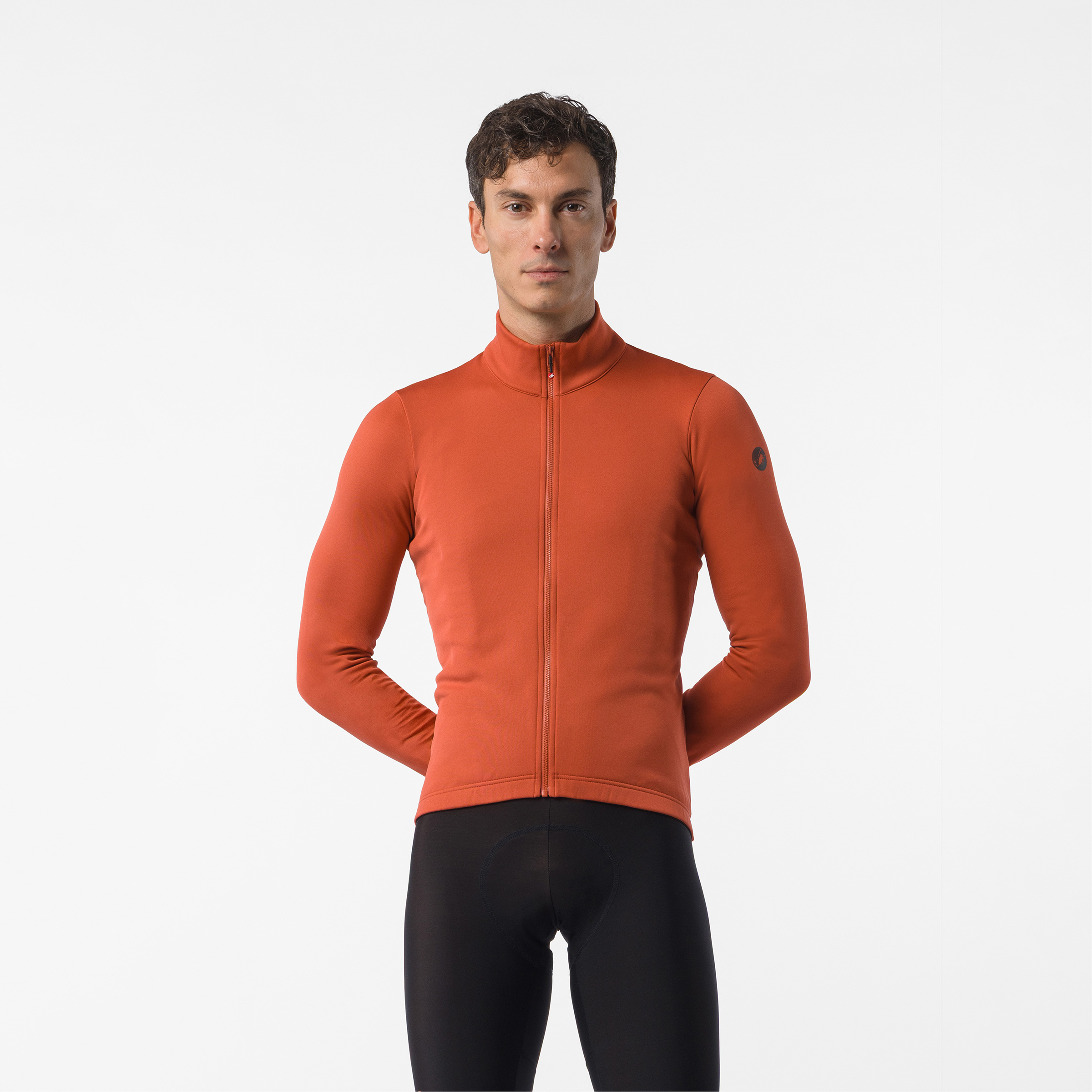 Castelli Competizione Thermal Trikot Herren Radtrikots orange Größe L Rennrad | Gravel