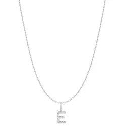 ANIA HAIE - NECKLACE - STARLIT DROPS - Letter ''E'' Initial - silber