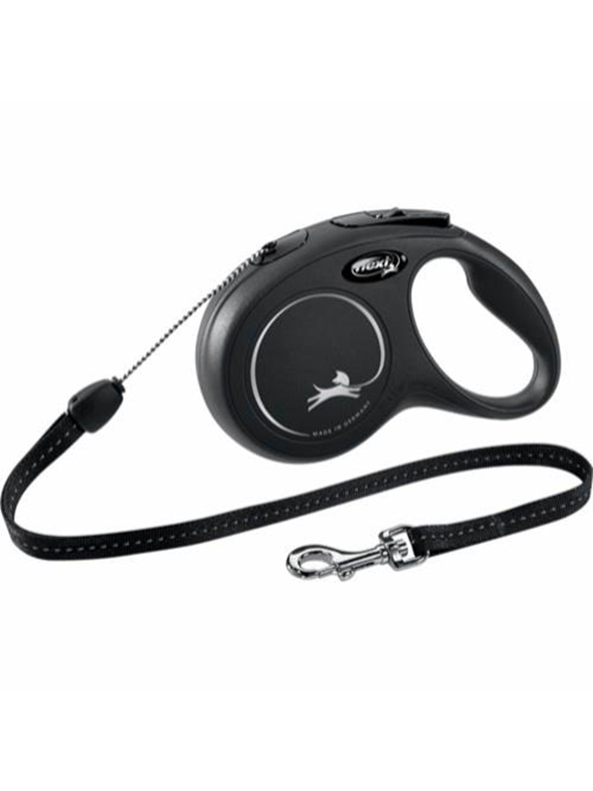 Flexi New Classic Hund Rollleine 8 m, Schwarz, Max 12kg.