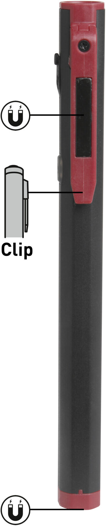 Kraftwerk LED Stiftlampe COB 300, wiederaufladbar (703.000.000)