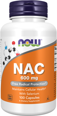 Now NAC 600 mg 100 cápsulas