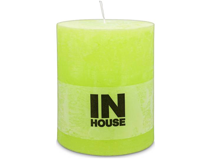 Inhouse Zylinderkerze Rustic 100x120 Limette