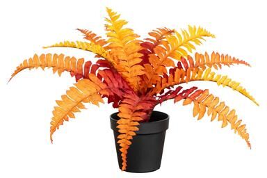 Nearly Natural 13-in Autumn Artificial Fall Boston Fern Plant