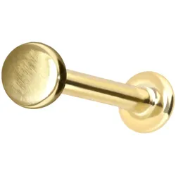 14 Karat Gold Labret mit Innengewinde DISC