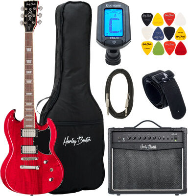 Harley Benton DC-Custom II Cherry Set Cherry High Gloss