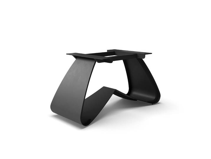 DELIFE W-Gestell Metall Schwarz für Ausziehtische von 180-300 cm, Gestelle