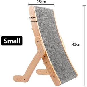 Uplift Treasures Wooden 3 In 1 Cat Scratcher Bed bed (small)