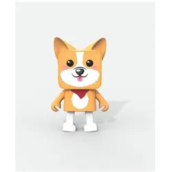 Mobility on Board Dancing Animal speaker - Corgi (4 h), Bluetooth Lautsprecher, Mehrfarbig