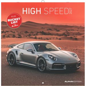 Alpha Bildkalender 104401, High Speed, Jahr 2027, Motiv: Autos, Broschürenkalender, 30 x 30cm