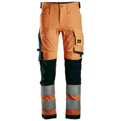 Snickers High-VIS-Stretchhose, Warnschutzklasse 2 52 signalgelb-schwarz