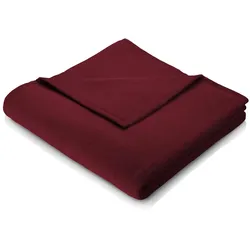 Biederlack Wohndecke Thermosoft 150x200 cm | sangria - rot