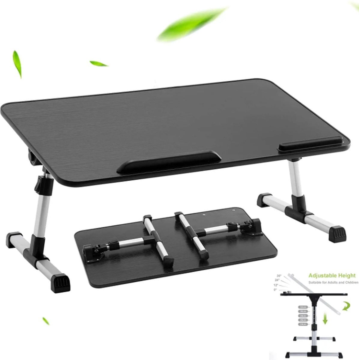 SmartQ Laptoptafel voor op bed - Kantelbare en verstelbare laptopstandaard - Zwart