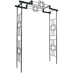 Hardin 1fachgut Gartentor aus Metall, ca. 175 × 50 × 230 cm