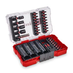 Einhell Bitset M-CASE Impact, 109230, 35-teilig, Schlitz, Kreuz, Torx, Steckschlüssel