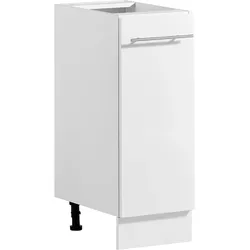 VEVOR Unterschrank 300x475x815 mm BxTxH Spanplatte Küchenunterschrank Weiß für Waschküche & Bad, ohne Arbeitsplatte, im Shaker-Stil, mit einer Schublade, Soft-Close-Mechanismus & Kantenverarbeitung