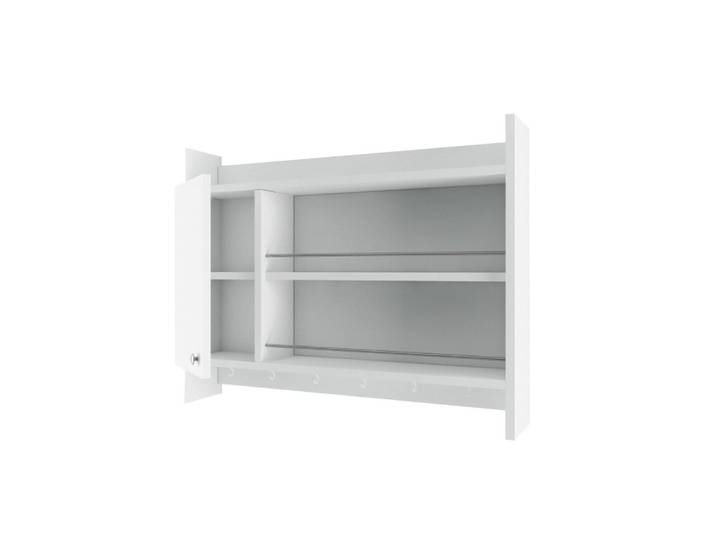 Etagère de cuisne murale suspendue blanc l85 cm