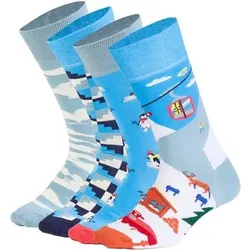 DILLY SOCKS Socken Winter Horizon, Größe 41/46 in Bunt Bunt