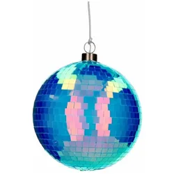 Giftcompany, Christbaumschmuck, Hänger Disco, LED-Kugel 15cm, neon blau