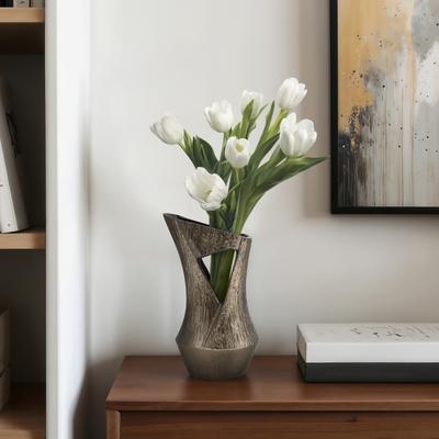 Sagebrook Home Seward Metal Vase, Novelty, Solid