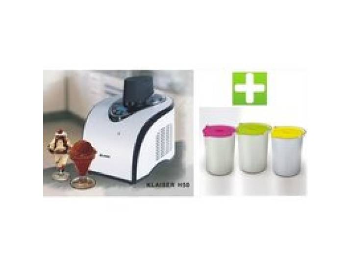Sorbetière - KLAISER - H50 - Professionnelle Avec Livret de recettes - Avec 3 Bols Supplémentaires