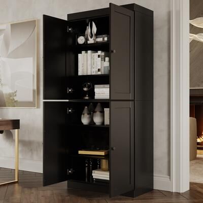"Palace Imports Solid Wood Tall Shaker 6-Shelf Bookcase, 32"" W"