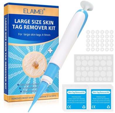 Uplifted Finds Auto Large Size Skin Tag Removal Kit For 4 To 9mm Skin Tags With Cleansing Swabs Home Skin Care Tool 2