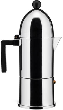 Alessi La Cupola 6 Cup Espresso Maker Black