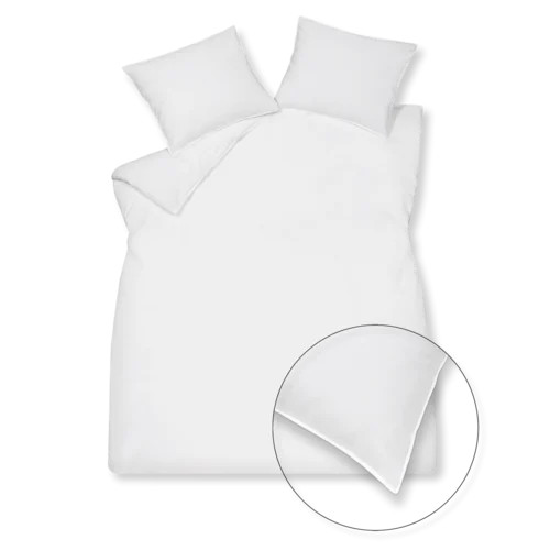 Vandyck Washed Cotton Dekbedovertrek White 200 x 220 cm