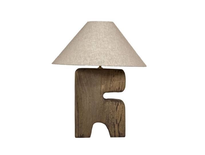 Lampe de table bois marron 55x55x65cm
