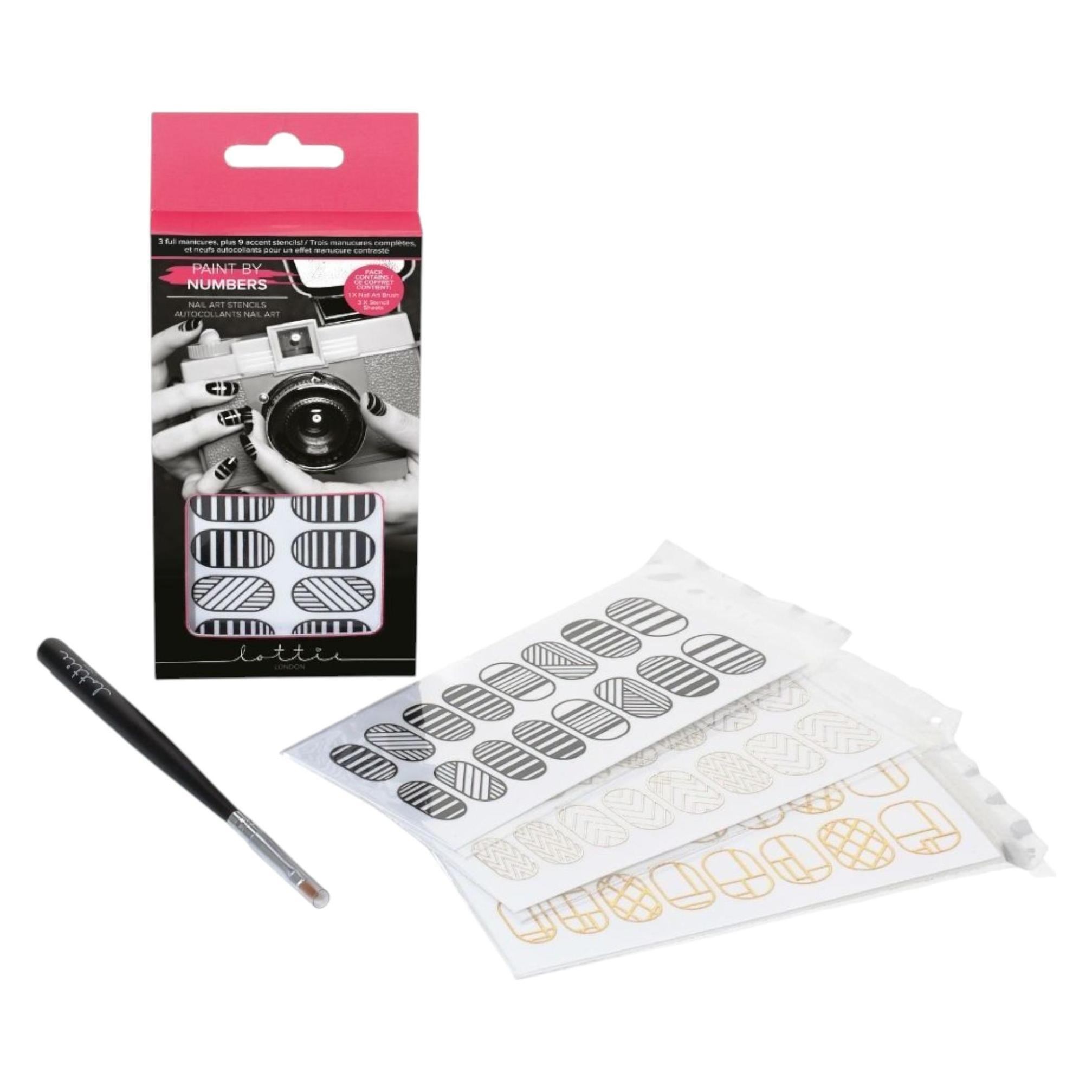 Lottie London Lottie Nail Art Schablonen Malen nach Zahlen (Nagelverzierung) (48166674)