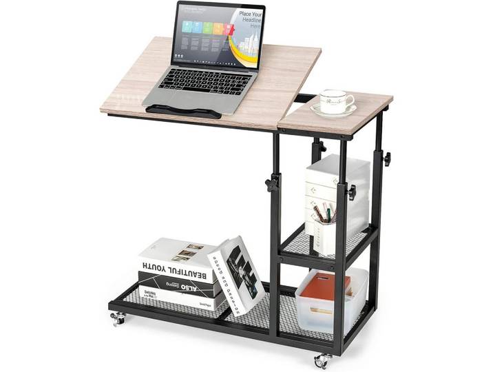 BEISTELLTISCH 95cm Holz