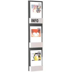 Kerkmann Wand-Prospekthalter »First 6594« grau, 26x120x7 cm