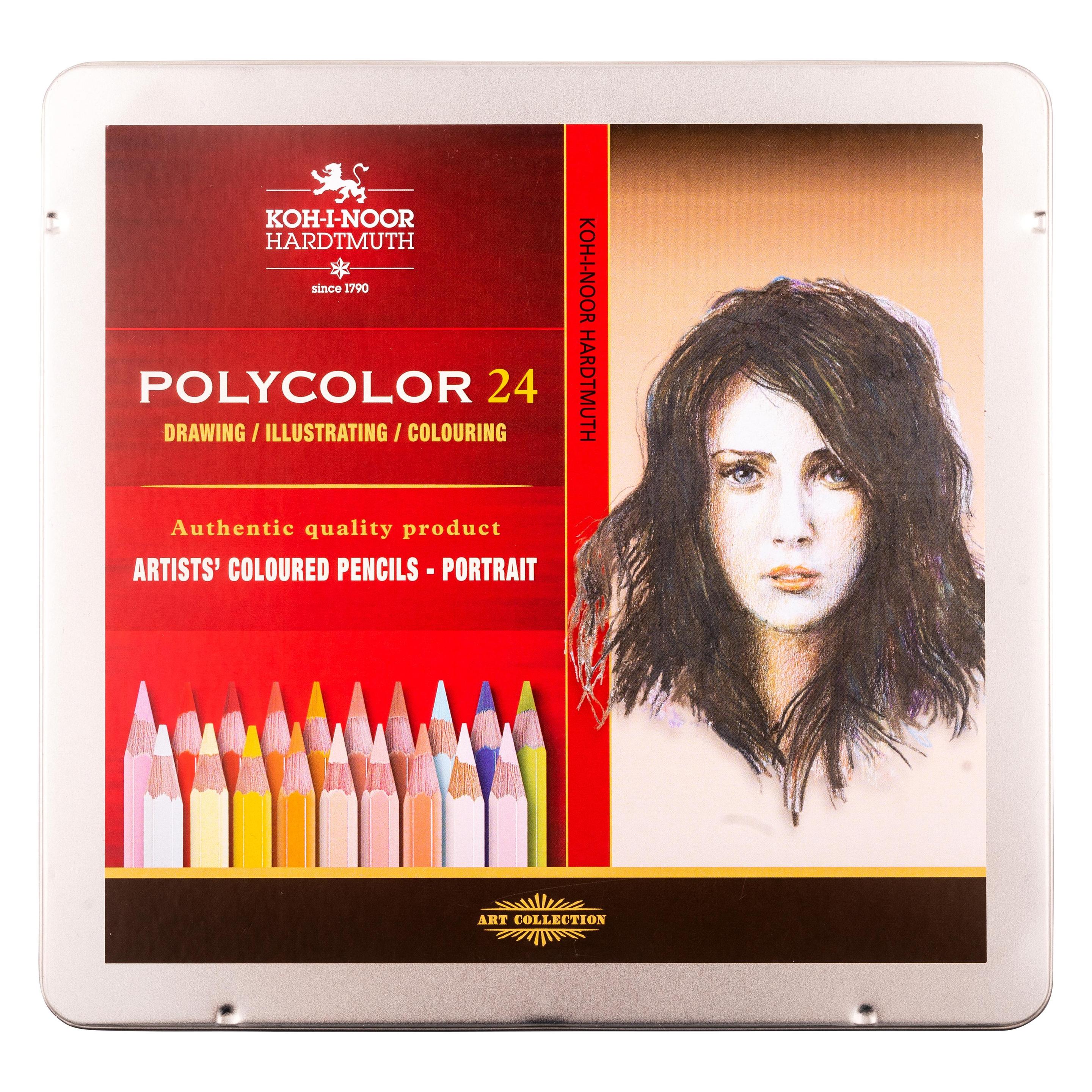Koh-i-Noor Polycolor 24-Farben-Porträt (174935) (24x) (174935)