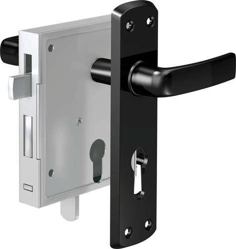 Basi 9900-0002 Stumpfdrückerschloss Schwarz