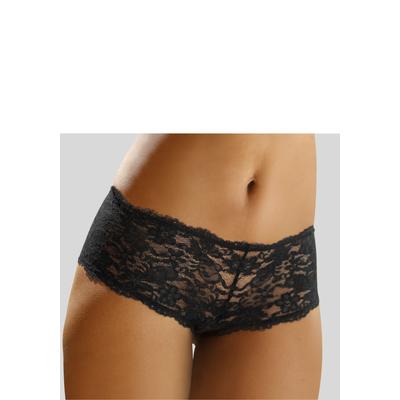 Panty NUANCE BY LASCANA "aus Spitze, als Dessous-Set kombinierbar", Damen, Gr. 40/42, schwarz, Spitze, Obermaterial: 90% Polyamid, 10% Elasthan, körpernah, Unterhosen Panty, sexy Dessous, sexy Unterwäsche