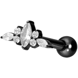 Titan Ohrpiercing mit Innengewinde DESIGN