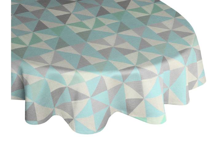 Tischdecke ADAM Bio Bel Gr. 1, blau (hellblau), Ø:145cm, Bio-Baumwolle, Tischdecken, Tischdecke, aus 100% Bio-Baumwolle