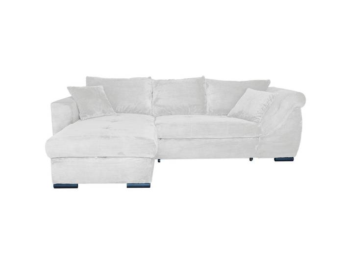 Carryhome Ecksofa, Perlmutt, Metall, Füllung: Schaumstoff, Ottomane links, L-Form, 258x168 cm, Liegefunktion, seitenverkehrt erhältlich, Schlafen auf Sitzhöhe, Rücken echt, Wohnzimmer, Sofas & Couches, Wohnlandschaften, Ecksofas mit Schlaffunktion