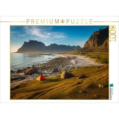 CALVENDO Puzzle Uttakleiv, Norwegen | 1000 Teile Lege-Größe 64x48cm Foto-Puzzle für glückliche Stunden